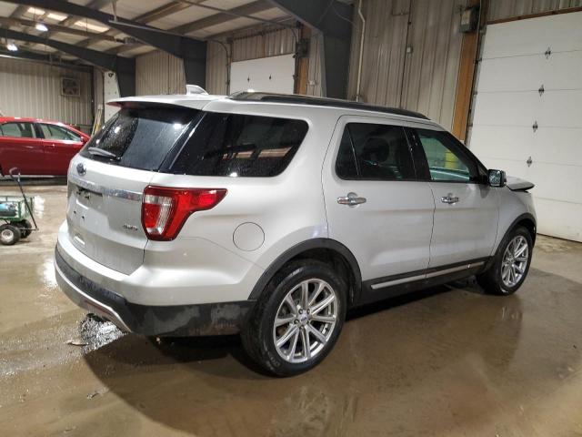 1FM5K8F86HGA16634 - 2017 FORD EXPLORER LIMITED SILVER photo 3