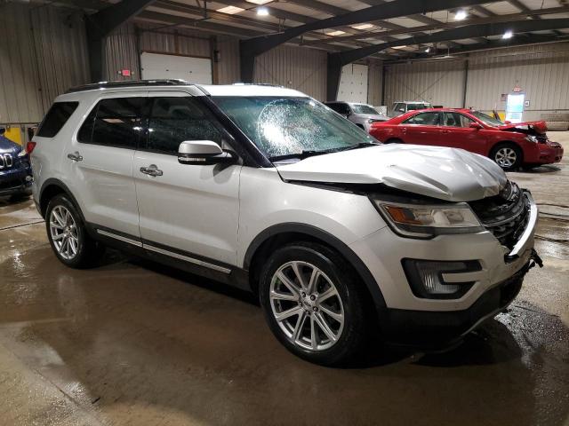 1FM5K8F86HGA16634 - 2017 FORD EXPLORER LIMITED SILVER photo 4