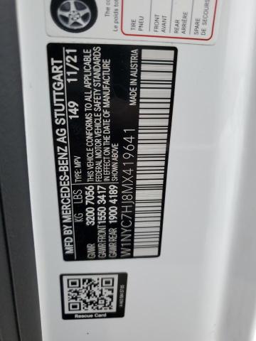 W1NYC7HJ8MX419641 - 2021 MERCEDES-BENZ G 63 AMG WHITE photo 14