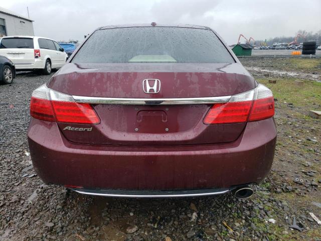 1HGCR2F84DA276243 - 2013 HONDA ACCORD EXL BURGUNDY photo 6