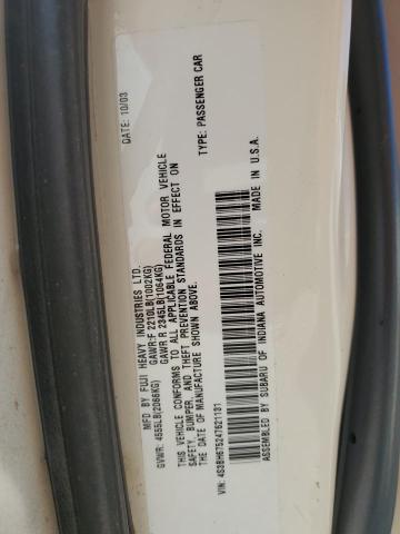 4S3BH675247621131 - 2004 SUBARU LEGACY OUTBACK AWP 双色 照片 13