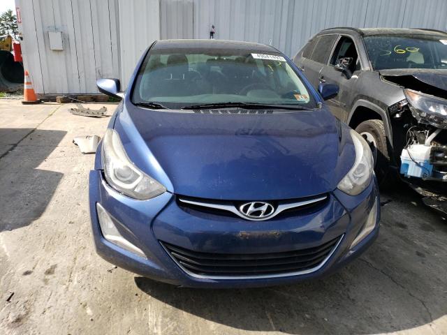 5NPDH4AEXFH578355 - 2015 HYUNDAI ELANTRA SE BLUE photo 5