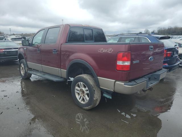 1FTPW14565FB31933 - 2005 FORD F150 SUPERCREW BURGUNDY photo 2