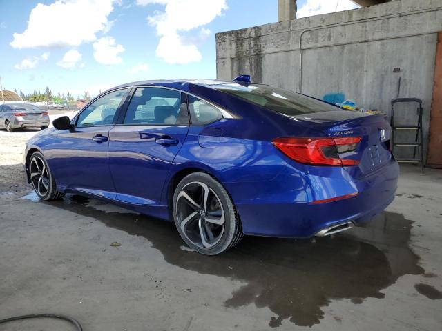 1HGCV1F32KA039614 - 2019 HONDA ACCORD SPORT BLUE photo 2