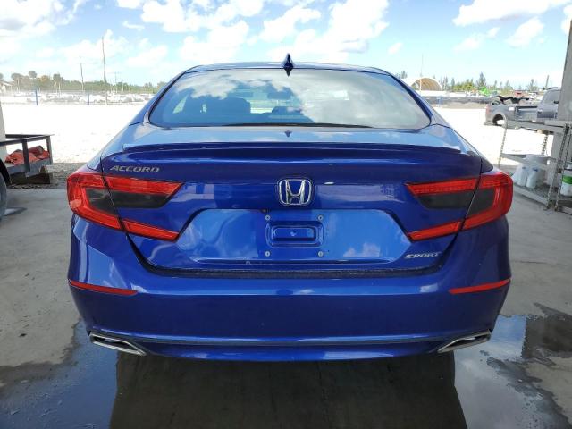 1HGCV1F32KA039614 - 2019 HONDA ACCORD SPORT BLUE photo 6