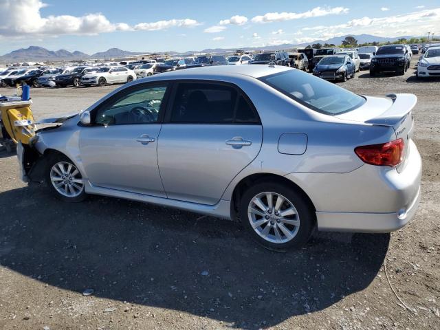 2T1BU4EE5AC447763 - 2010 TOYOTA COROLLA BASE SILVER photo 2