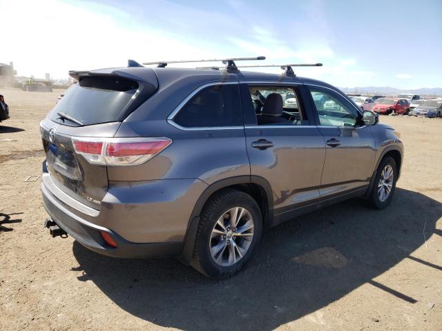 5TDBKRFH8FS167863 - 2015 TOYOTA HIGHLANDER LE GRAY photo 3