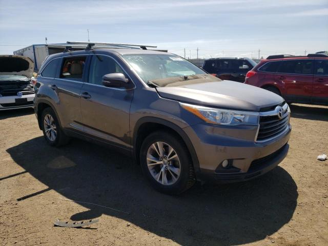 5TDBKRFH8FS167863 - 2015 TOYOTA HIGHLANDER LE GRAY photo 4