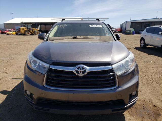 5TDBKRFH8FS167863 - 2015 TOYOTA HIGHLANDER LE GRAY photo 5