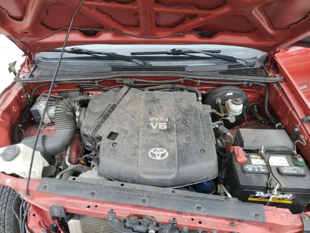5TFJU4GN8BX008567 - 2011 TOYOTA TACOMA DOUBLE CAB PRERUNNER RED photo 11
