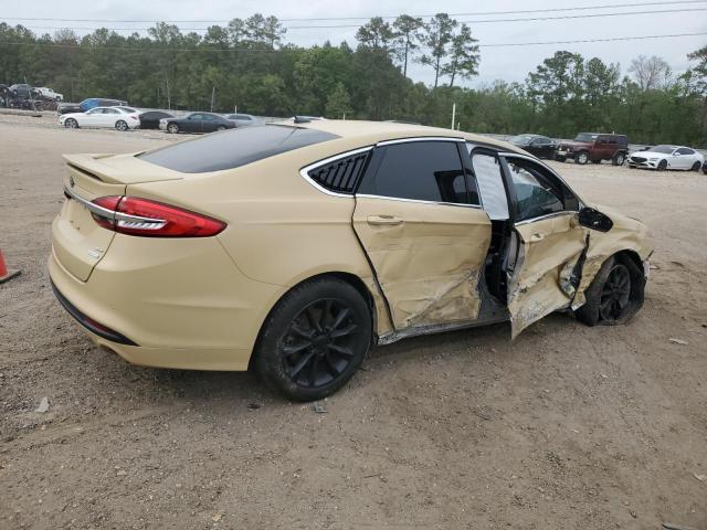 3FA6P0HD2HR377458 - 2017 FORD FUSION SE BEIGE photo 3