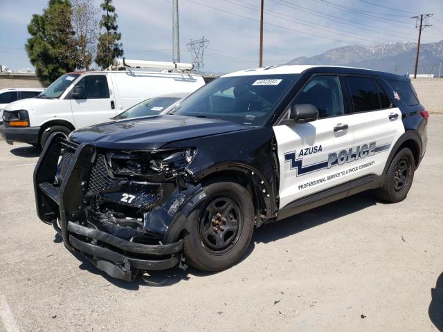 1FM5K8AB3MGA43030 - 2021 FORD EXPLORER POLICE INTERCEPTOR BLACK photo 1