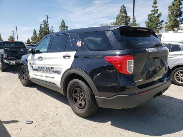 1FM5K8AB3MGA43030 - 2021 FORD EXPLORER POLICE INTERCEPTOR أسود صورة 2