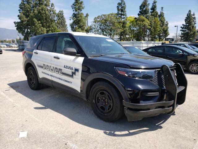1FM5K8AB3MGA43030 - 2021 FORD EXPLORER POLICE INTERCEPTOR أسود صورة 4