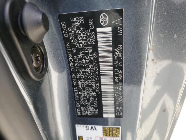 JTKDE167060077188 - 2006 TOYOTA SCION TC Grafit foto 12