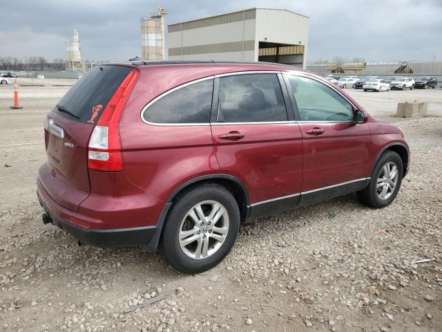 5J6RE4H71AL049235 - 2010 HONDA CR-V EXL RED photo 3