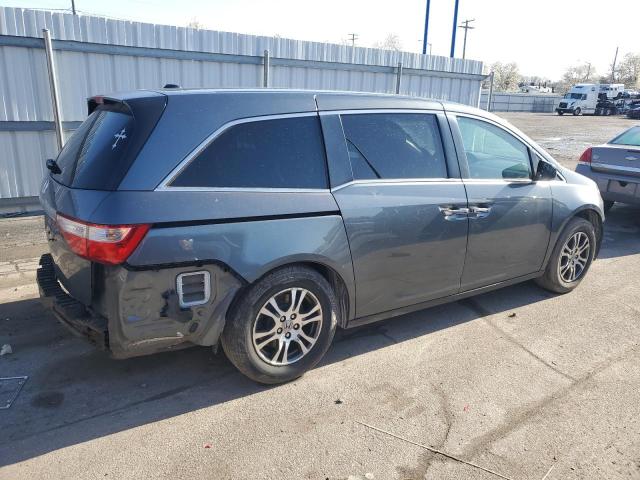 5FNRL5H63BB040954 - 2011 HONDA ODYSSEY EXL GRAY photo 3