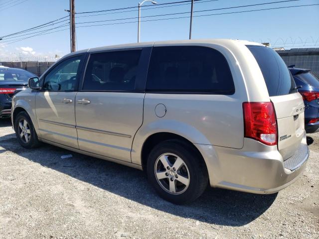 2C4RDGCG1DR520961 - 2013 DODGE GRAND CARA SXT BEIGE photo 2