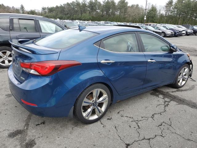 KMHDH4AE6EU109134 - 2014 HYUNDAI ELANTRA SE BLUE photo 3