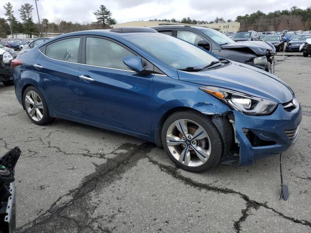 KMHDH4AE6EU109134 - 2014 HYUNDAI ELANTRA SE BLUE photo 4