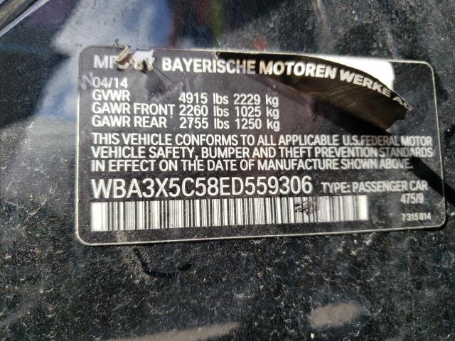 WBA3X5C58ED559306 - 2014 BMW 328 XIGT BLACK photo 12