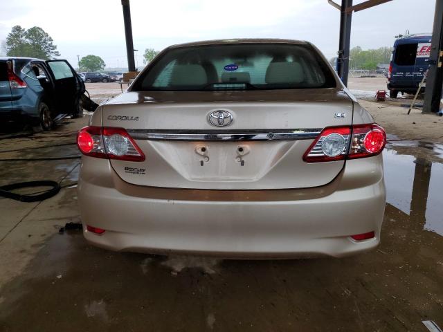 2T1BU4EE4BC640651 - 2011 TOYOTA COROLLA LE BASE GOLD photo 6
