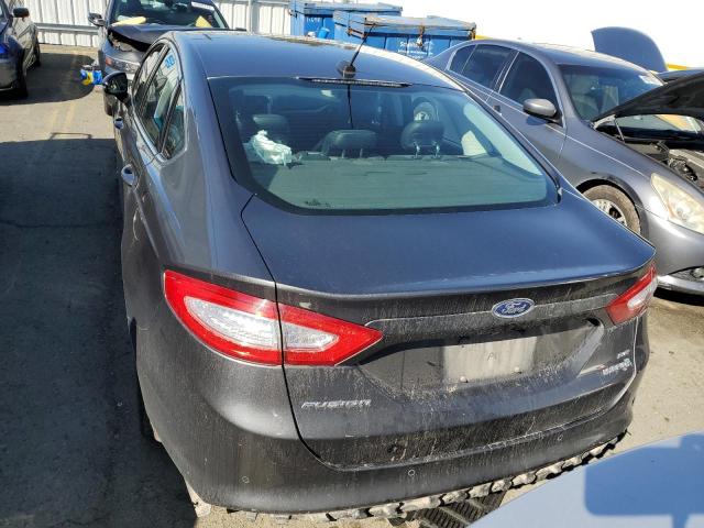 3FA6P0LU8FR161425 - 2015 FORD FUSION SE HYBRID CHARCOAL photo 6