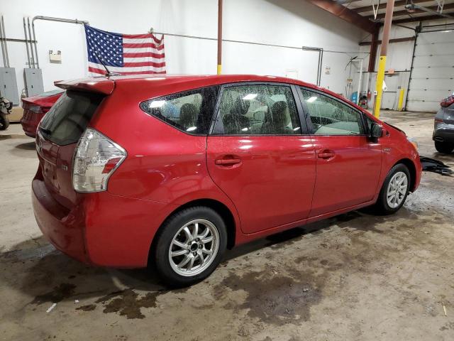 JTDZN3EU6C3164779 - 2012 TOYOTA PRIUS V RED photo 3