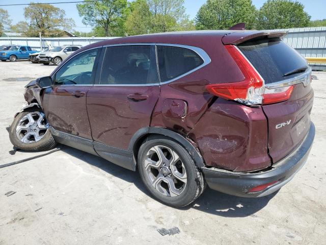 5J6RW1H83HL006157 - 2017 HONDA CR-V EXL BURGUNDY photo 2