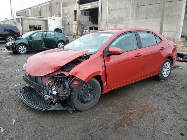 2T1BURHE1FC380174 - 2015 TOYOTA COROLLA L RED photo 1