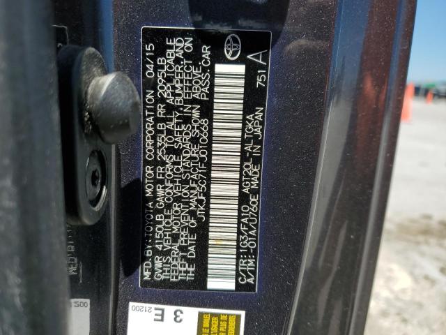 JTKJF5C71FJ010668 - 2015 TOYOTA SCION TC 灰色 照片 13