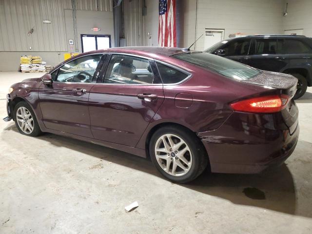 3FA6P0H77DR283595 - 2013 FORD FUSION SE BURGUNDY photo 2