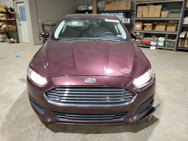 3FA6P0H77DR283595 - 2013 FORD FUSION SE BURGUNDY photo 5