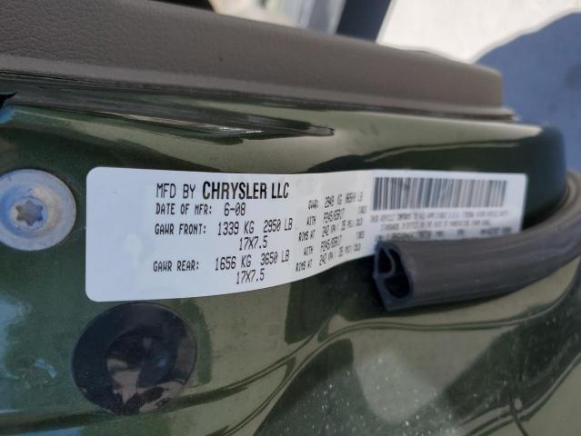 1J8HG48N68C239738 - 2008 JEEP COMMANDER SPORT მწვანე ფოტო 12