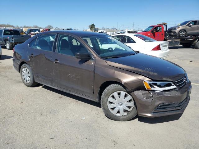 3VW2K7AJ9FM265988 - 2015 VOLKSWAGEN JETTA BASE BROWN photo 4