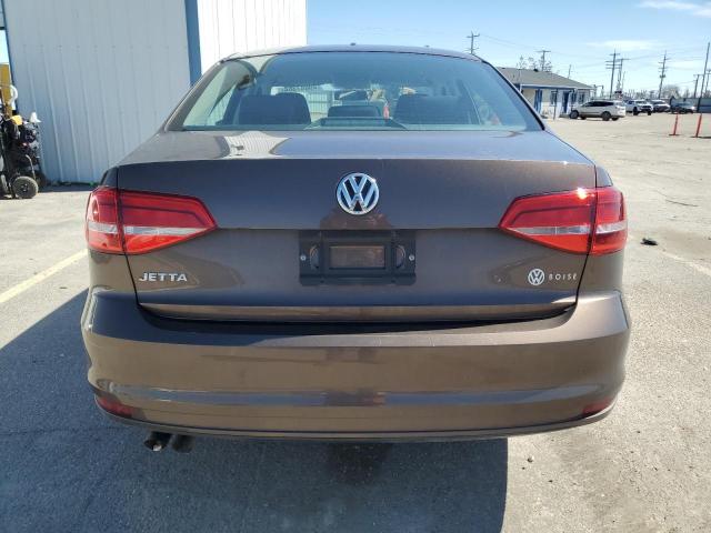 3VW2K7AJ9FM265988 - 2015 VOLKSWAGEN JETTA BASE BROWN photo 6