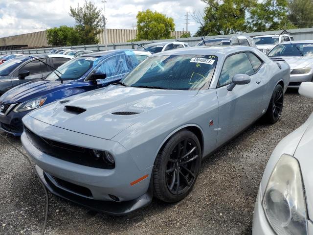 2C3CDZFJ7NH212052 - 2022 DODGE CHALLENGER R/T SCAT PACK GRAY photo 1
