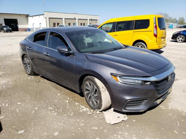 19XZE4F95ME009344 - 2021 HONDA INSIGHT TOURING GRAY photo 4