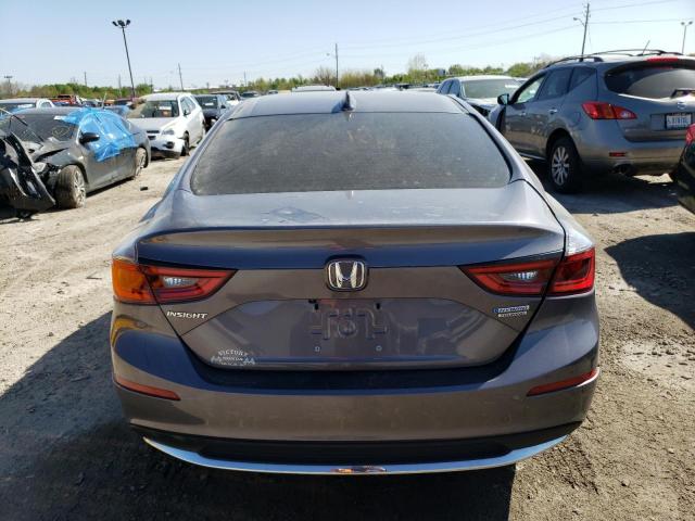 19XZE4F95ME009344 - 2021 HONDA INSIGHT TOURING GRAY photo 6