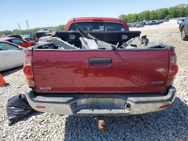 5TETX22N87Z361466 - 2007 TOYOTA TACOMA ACCESS CAB 红色 照片 6