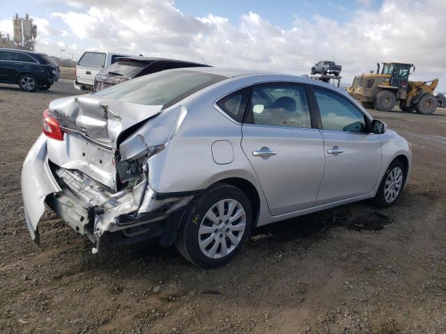 3N1AB7AP0DL674518 - 2013 NISSAN SENTRA S SILVER photo 3