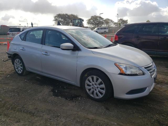 3N1AB7AP0DL674518 - 2013 NISSAN SENTRA S SILVER photo 4