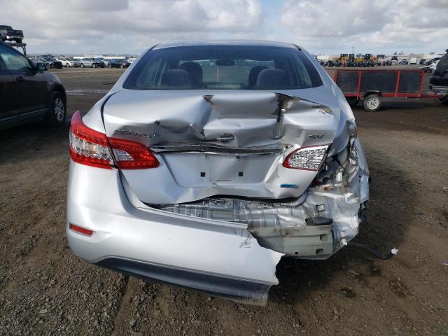 3N1AB7AP0DL674518 - 2013 NISSAN SENTRA S SILVER photo 6