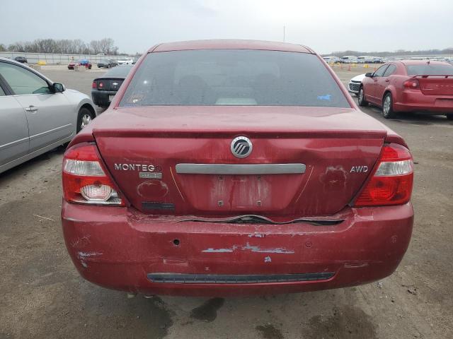 1MEFM43146G602425 - 2006 MERCURY MONTEGO PREMIER RED photo 6