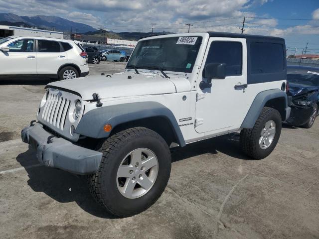 1C4GJWAG8GL196109 - 2016 JEEP WRANGLER SPORT WHITE photo 1