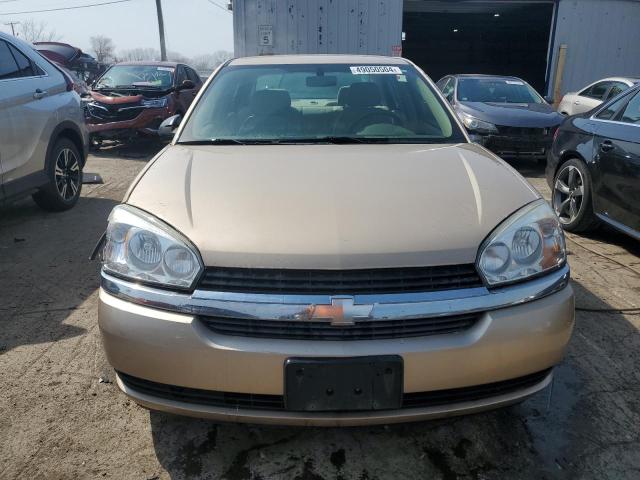 1G1ZS52F45F153736 - 2005 CHEVROLET MALIBU BEIGE photo 5