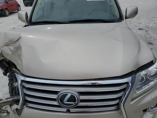 JTJHY7AX3F4179049 - 2015 LEXUS LX 570 BEIGE photo 12