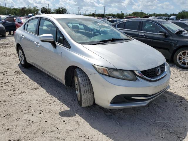 19XFB2F55EE054427 - 2014 HONDA CIVIC LX SILVER photo 4