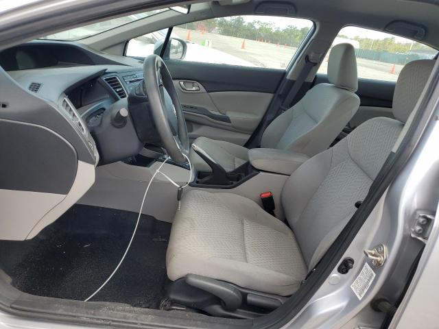 19XFB2F55EE054427 - 2014 HONDA CIVIC LX SILVER photo 7