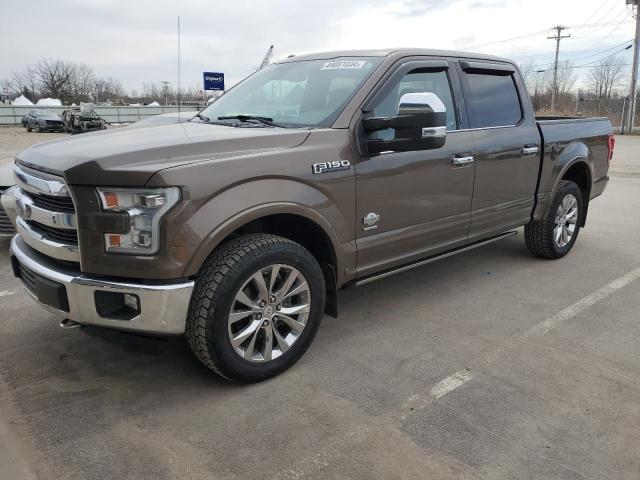 1FTEW1EG3FFB59021 - 2015 FORD F150 SUPERCREW BROWN photo 1